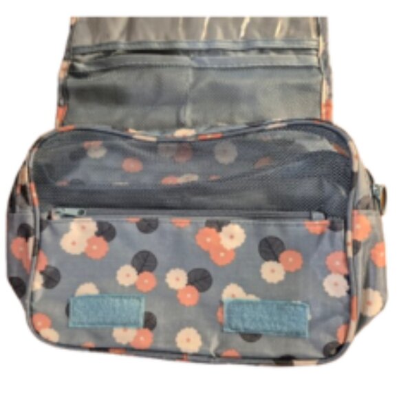 Travel Cosmetic Bag Hanging Fold Over Makeup Bag - Picture 4 of 8